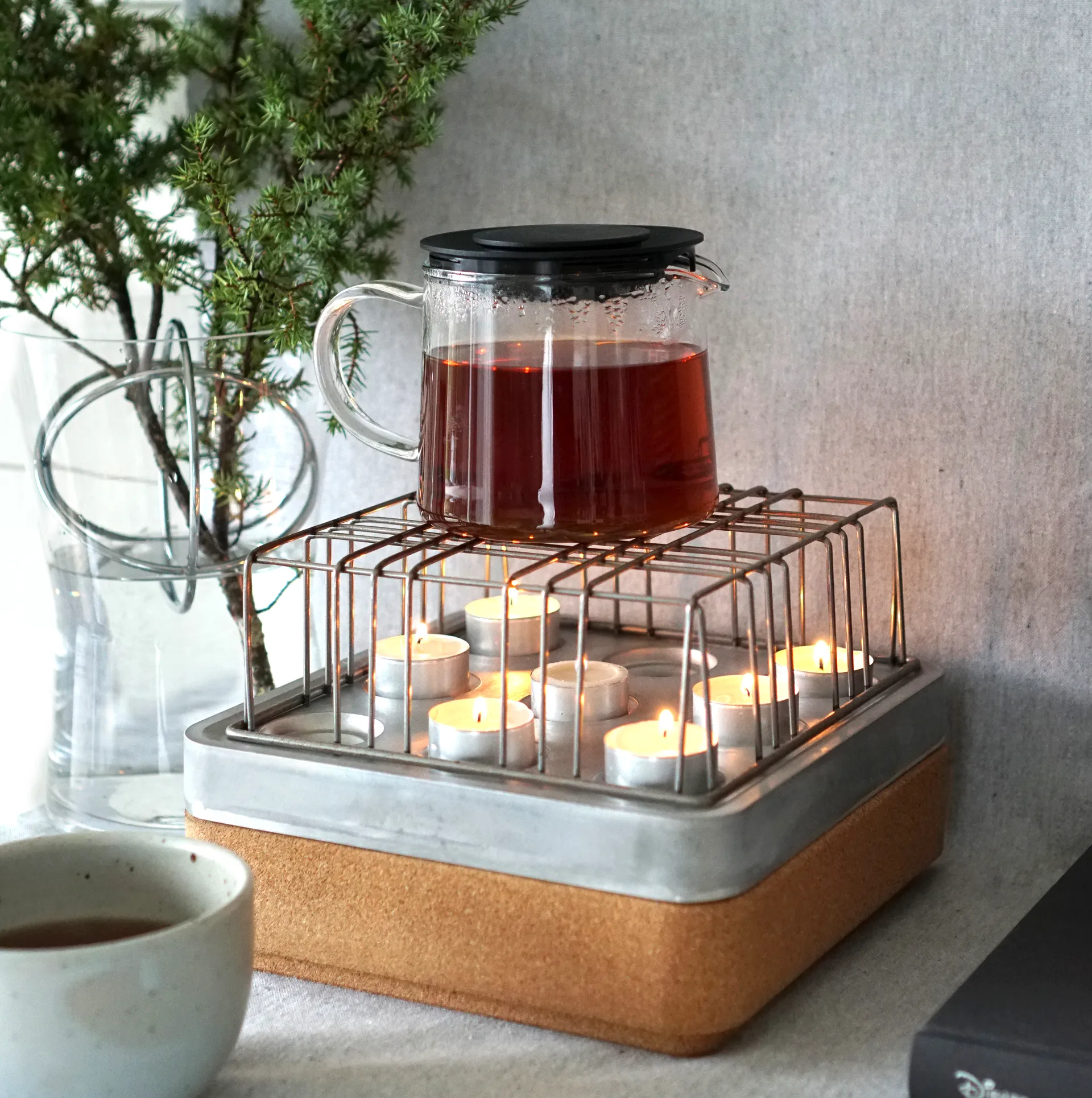 Stumpastaken kaarsenhouder, klein Born In Sweden