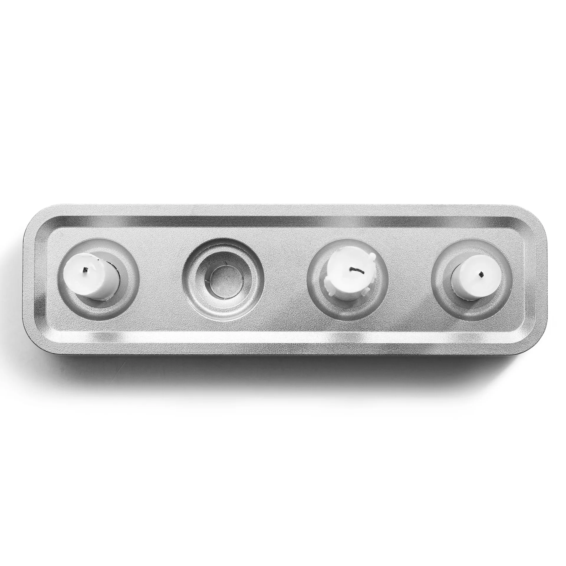 Stumpastaken kaarsenhouder langwerpig polished, 8,5x29,5 cm Born In Sweden