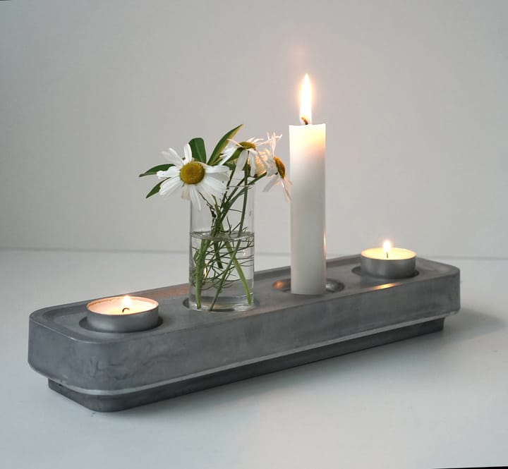 Stumpastaken kaarsenhouder langwerpig polished, 8,5x29,5 cm Born In Sweden