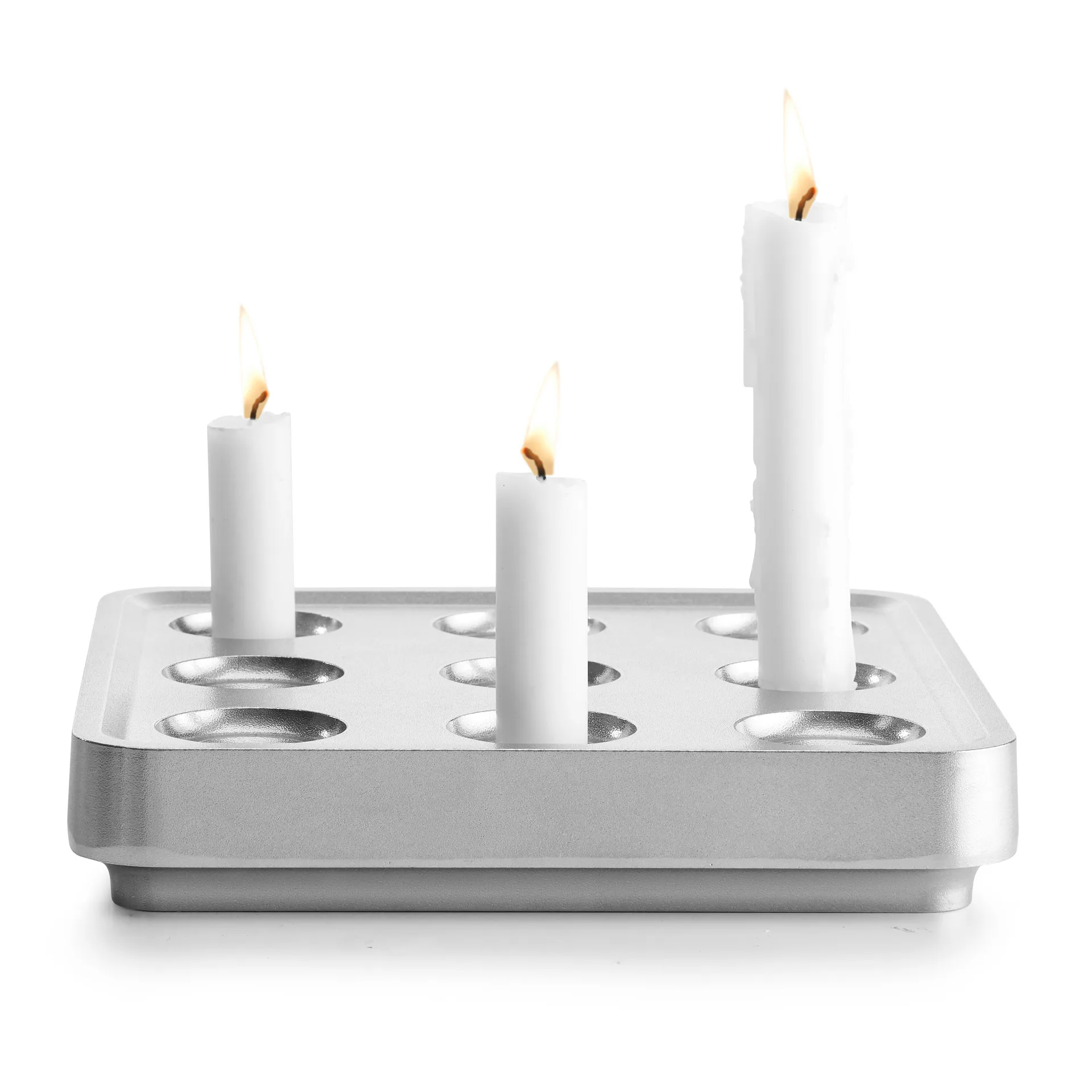 Stumpastaken kaarsenhouder polished, Klein Born In Sweden