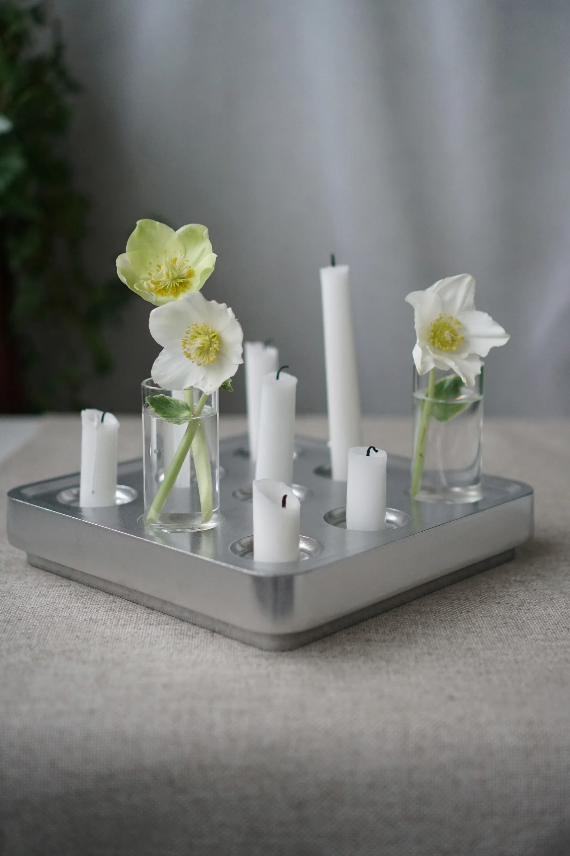 Stumpastaken kaarsenhouder polished, Klein Born In Sweden