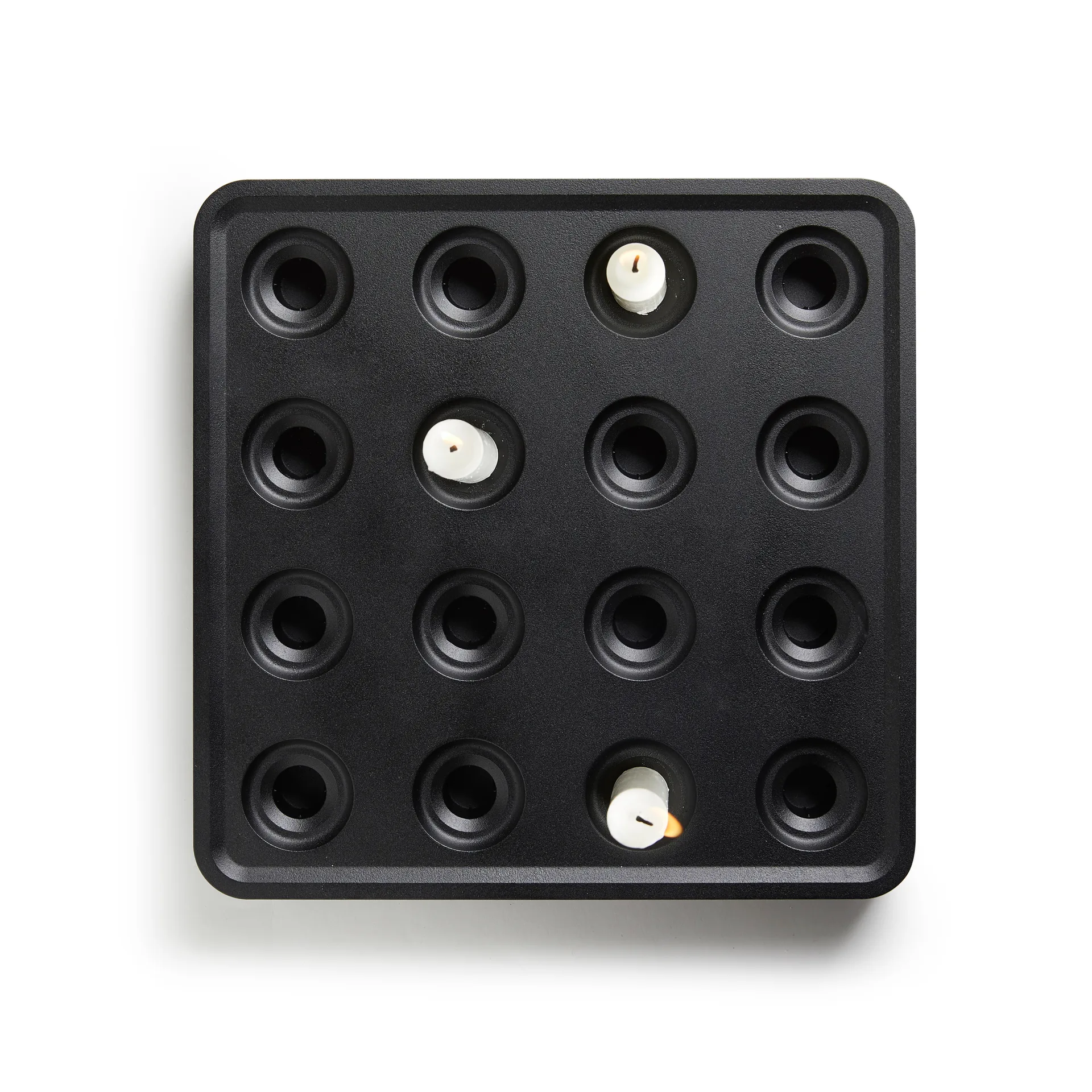 Stumpastaken kaarsenhouder zwart, groot Born In Sweden