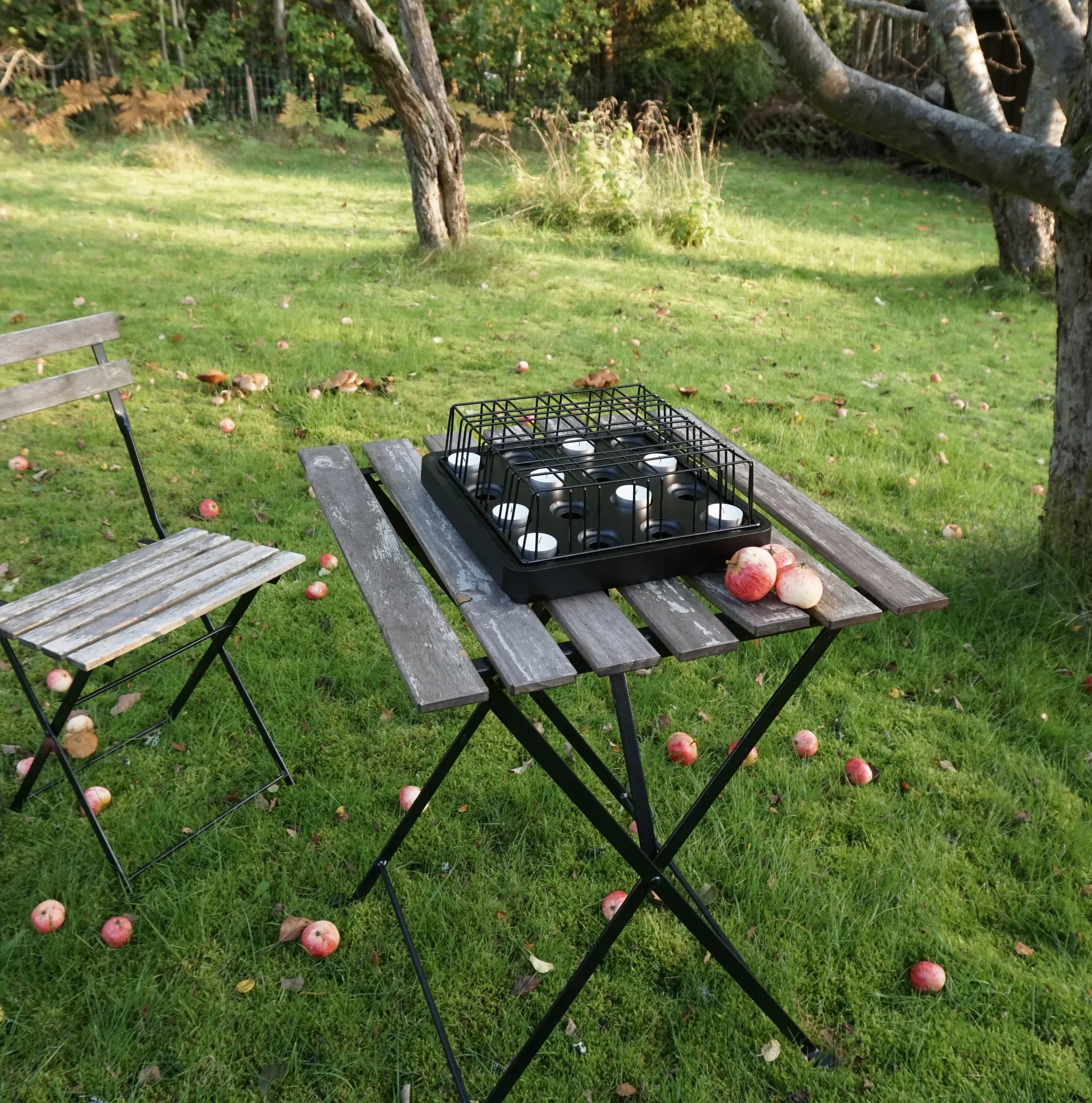 Stumpastaken kaarsenhouder zwart, groot Born In Sweden