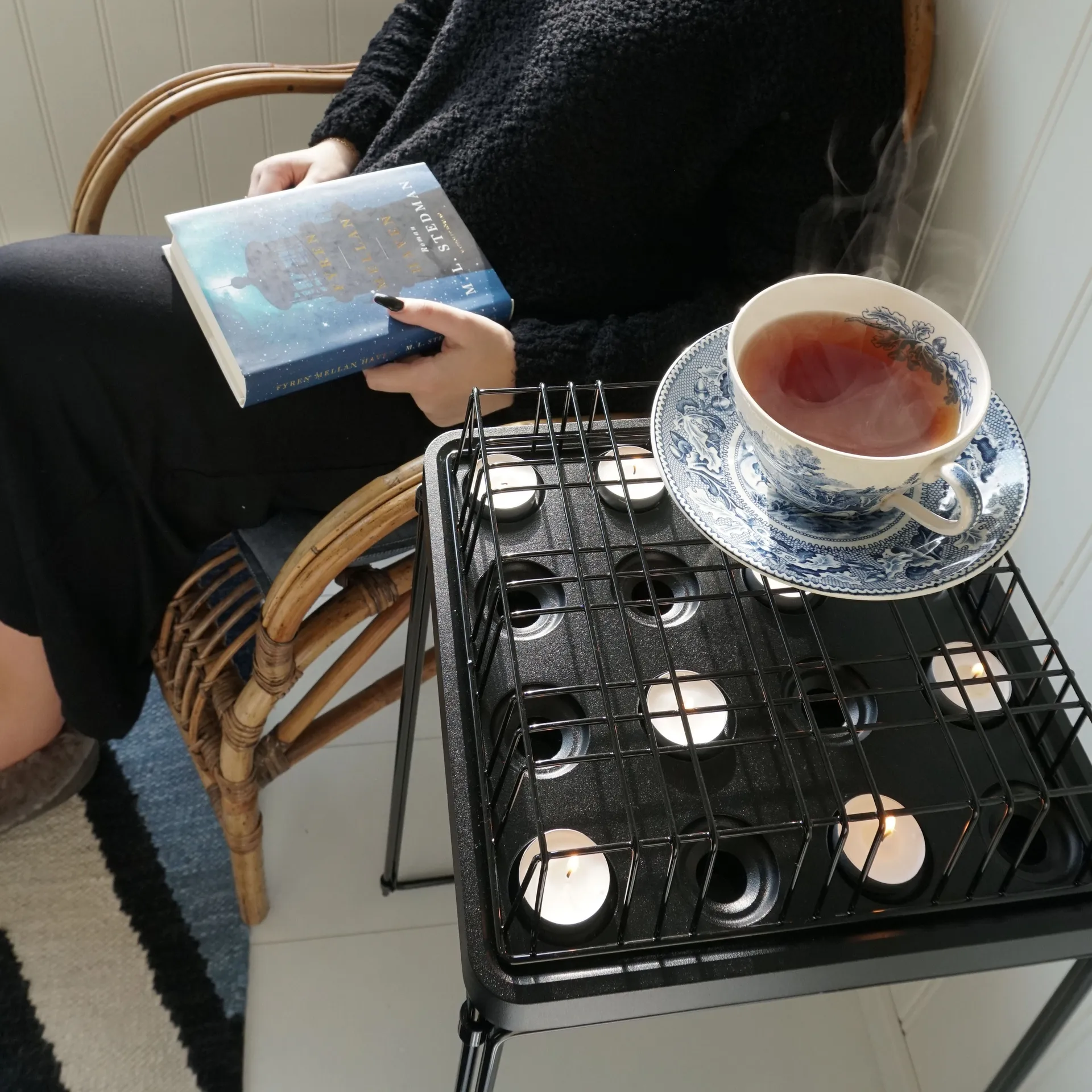 Stumpastaken rooster zwart, Groot Born In Sweden