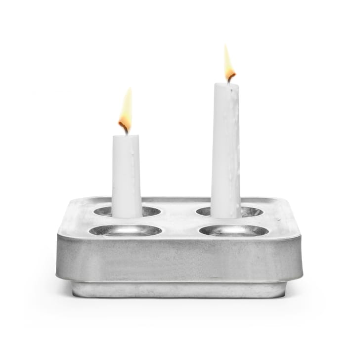 Stumpastaken voor 4 kaarsen, Aluminium Born In Sweden