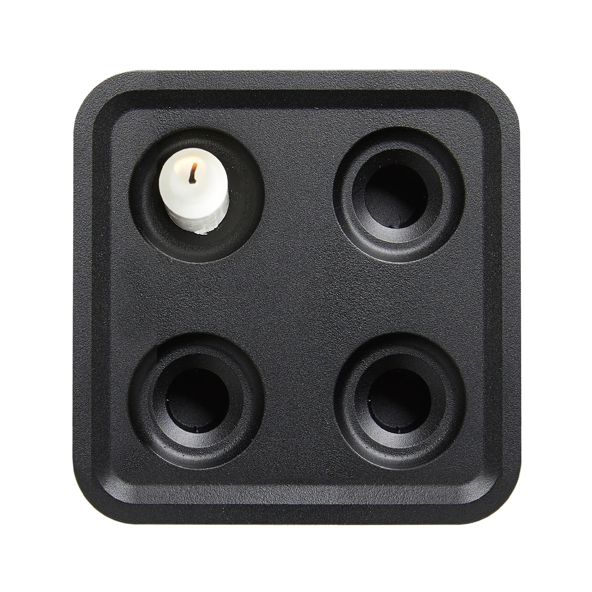 Stumpastaken voor 4 kaarsen, Zwart Born In Sweden