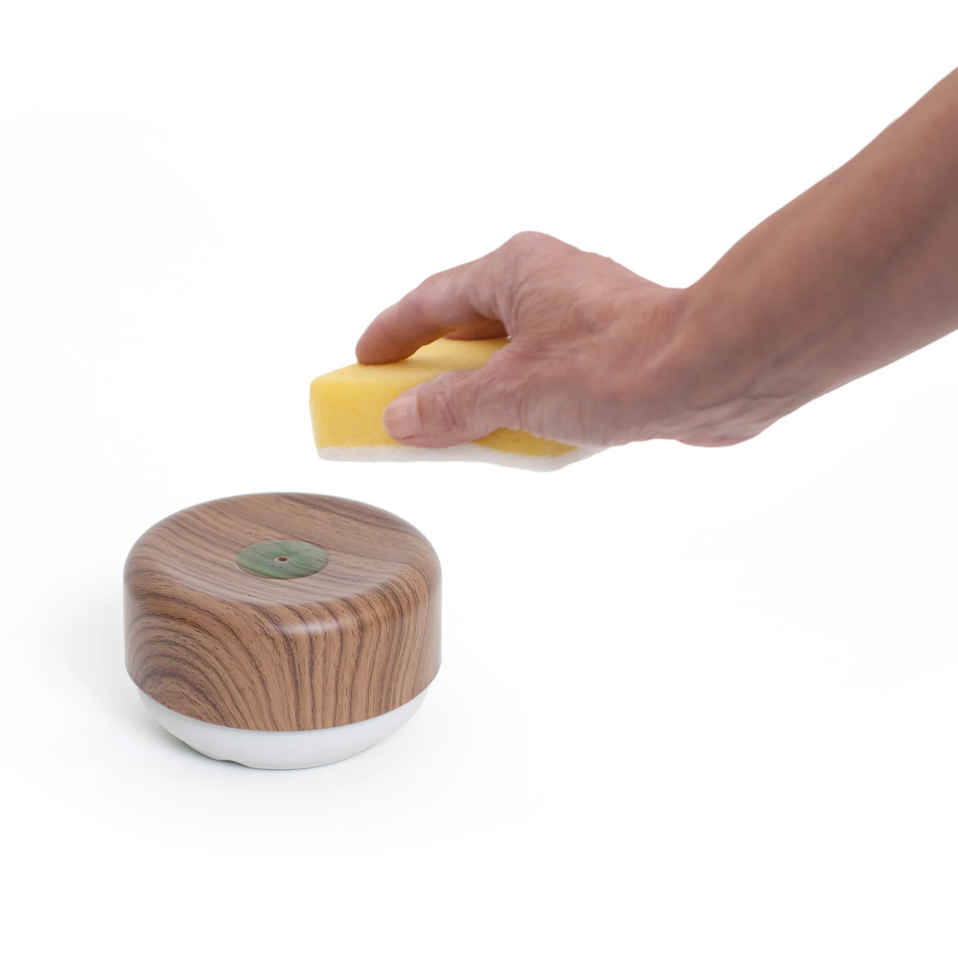 Bosign afwasmiddelpomp, Donker houtdecor Bosign