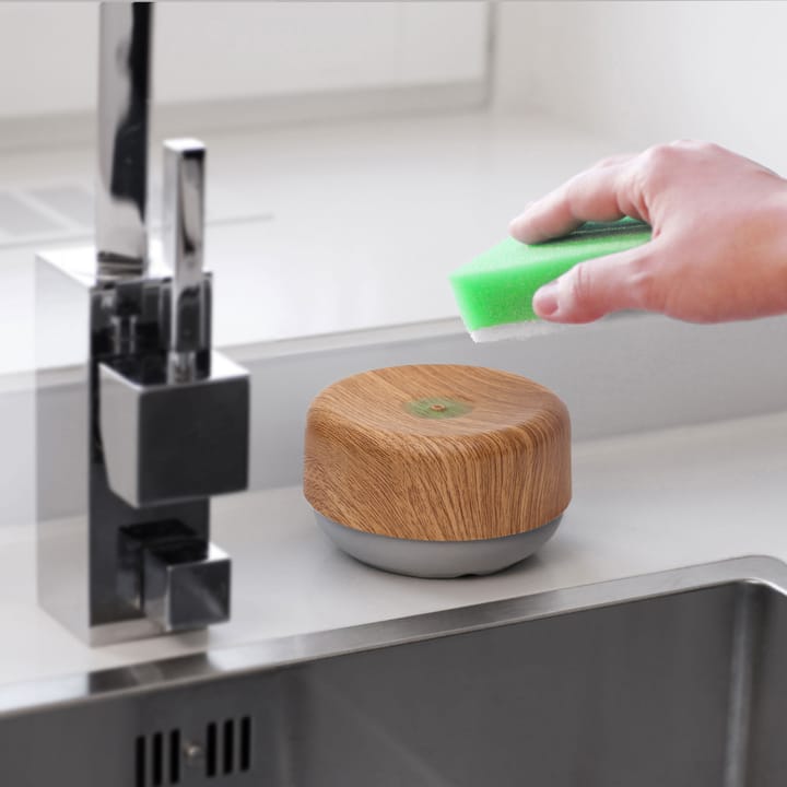 Bosign afwasmiddelpomp, Lichte houten opdruk / Lichtgrijs Bosign