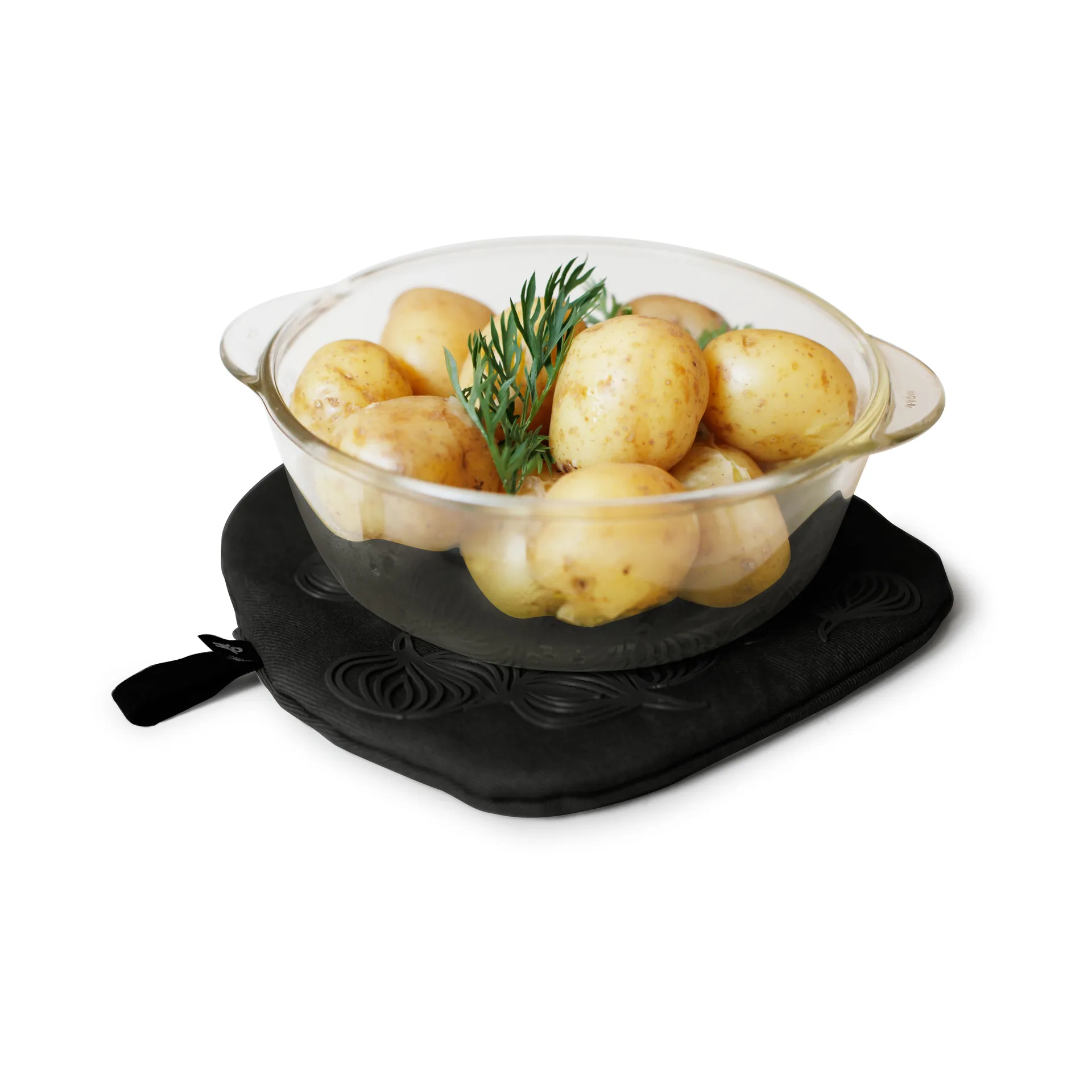 Bosign anti-slip pannenlap met opening, Zwart Bosign