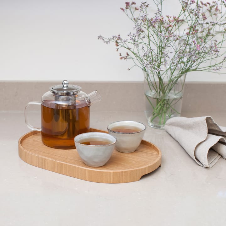 Bosign dienblad curveline medium 26x39 cm, Wilgenhout Bosign