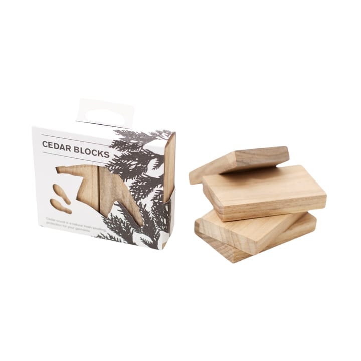 Bosign geurblok in wit cederhout, 4-pack Bosign