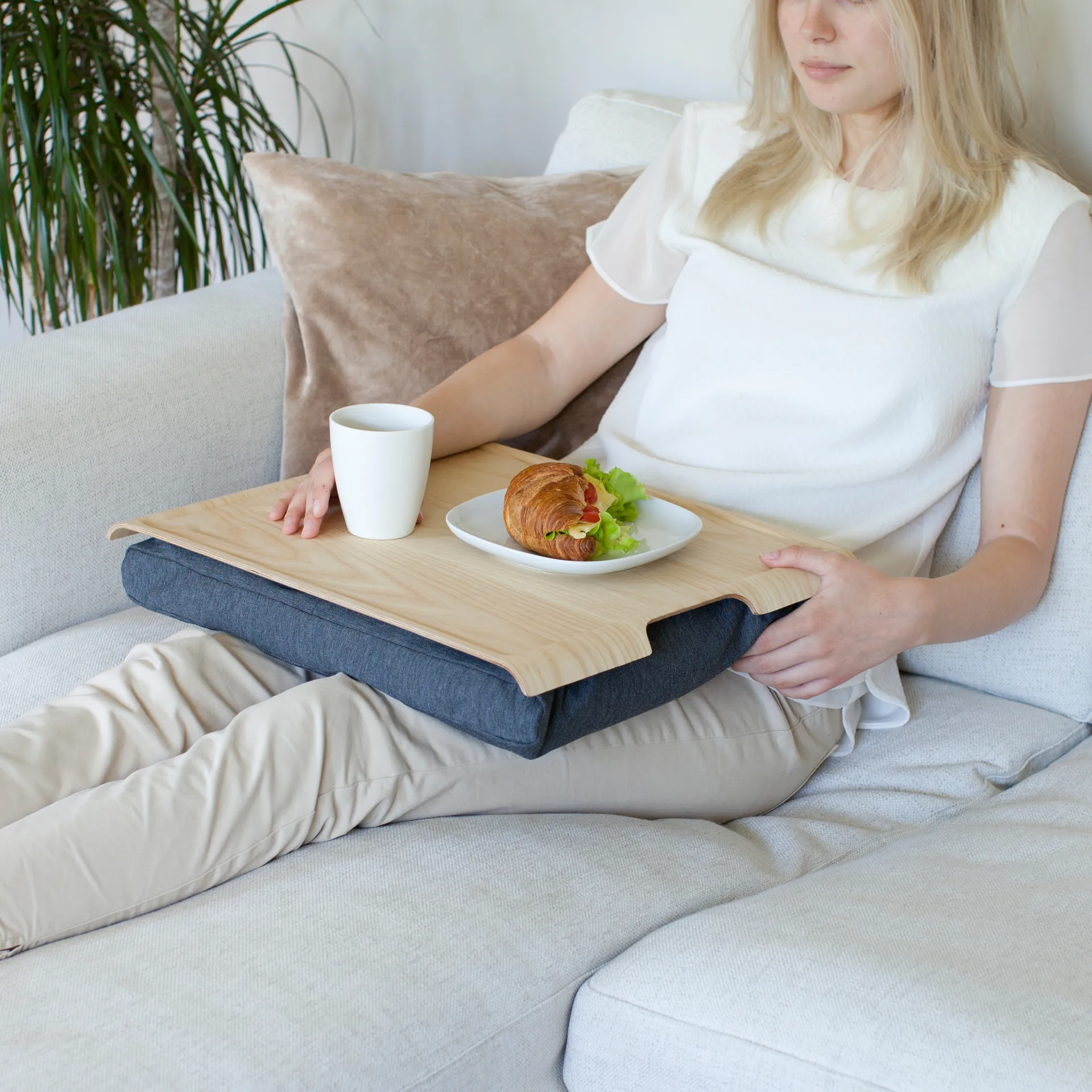 Bosign kniedienblad, Essenhout-grijs Bosign