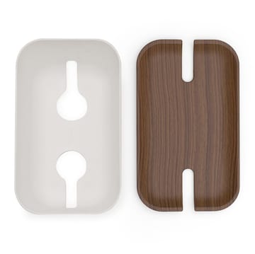 Cable organiser kabeldoos M - Donker houtdecor - Bosign