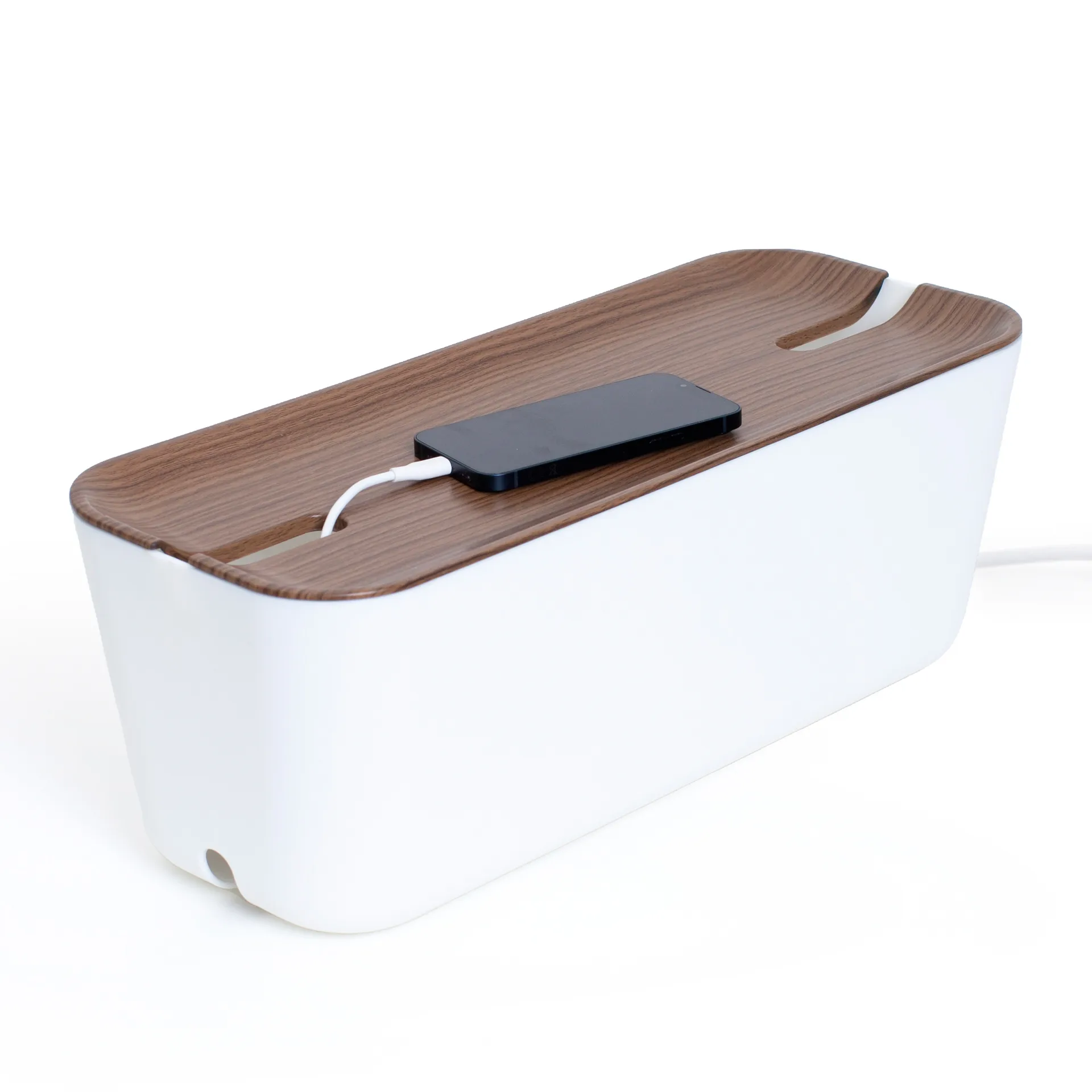 Cable Organiser XL, Donker houtdecor Bosign