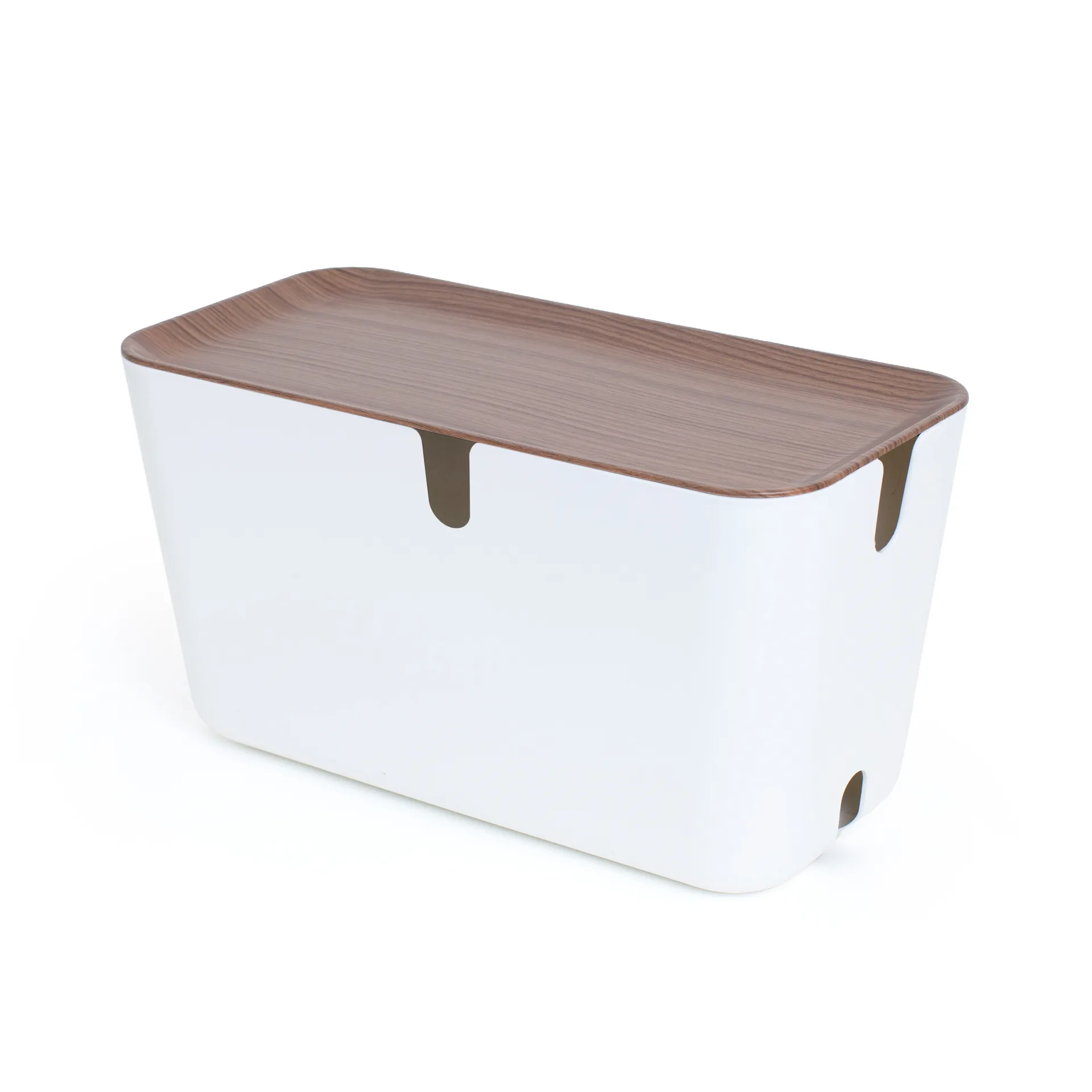 Cable Organiser XXL kabelverzamelaar, Donker houtdecor Bosign