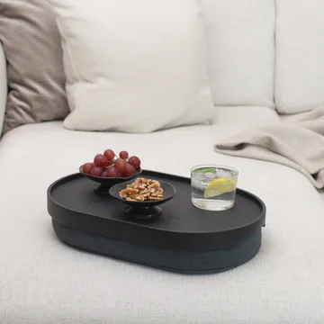 CurveLine™ anti-slip kniesteun 39x26 cm - Zwart wilgengrijs - Bosign