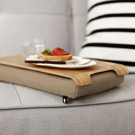 Dienbladkussen mini, zand-wilgenhout Bosign