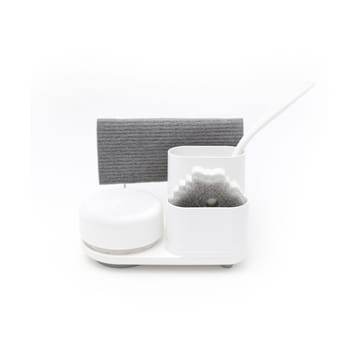 Do-Dish Caddy PLUS afwasmiddeldispenser & gootsteen organiser set - Wit - Bosign