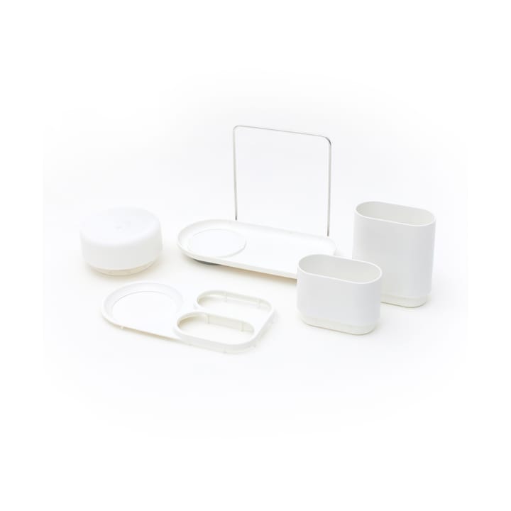 Do-Dish Caddy PLUS afwasmiddeldispenser & gootsteen organiser set, Wit Bosign