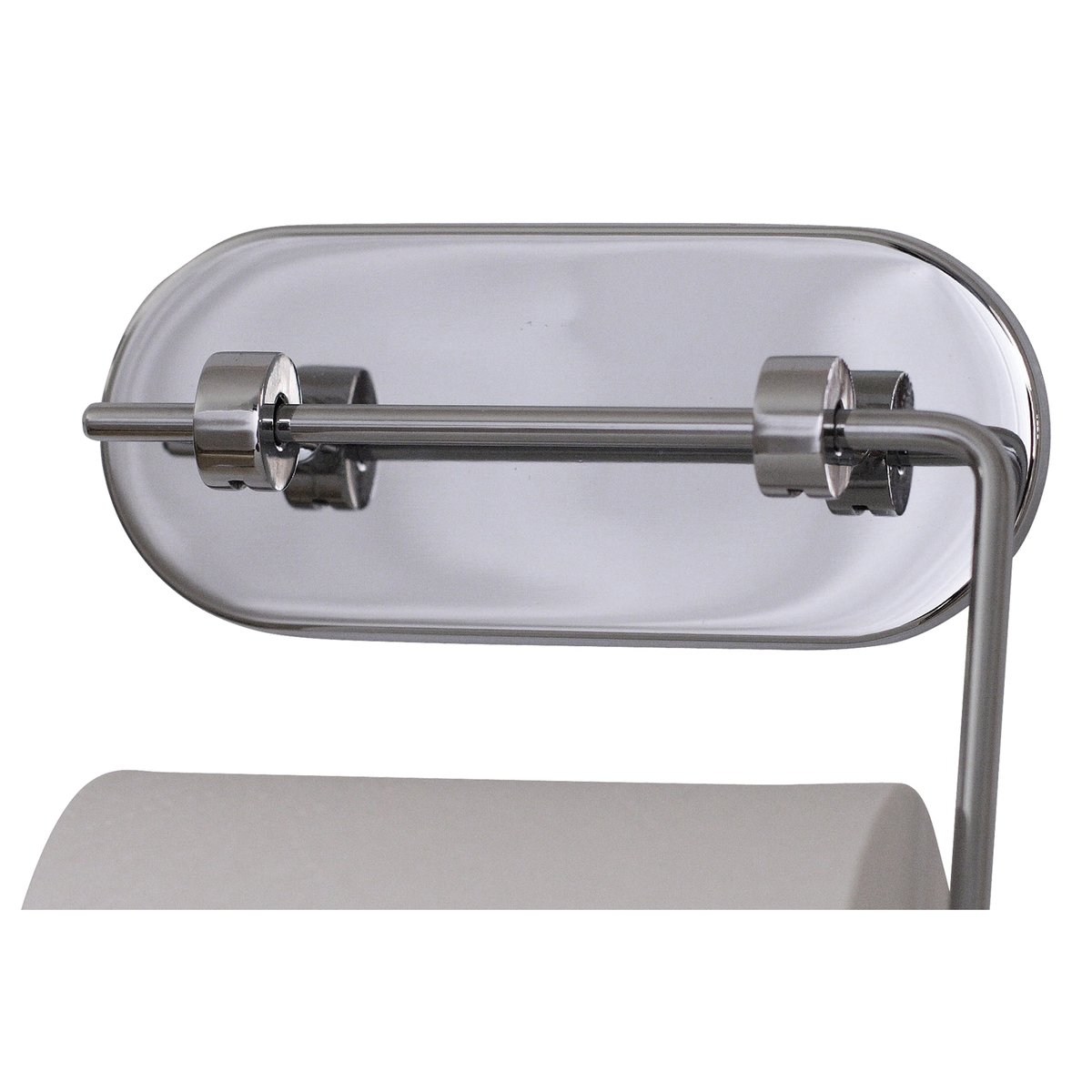 Bosign Invisible toiletrolhouder Roestvrij staal | Scandinavisch Interieur | Zilverkleurig