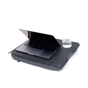 Knieschot Laptray anti-slip 46x38 cm - Zwart wilgengrijs - Bosign