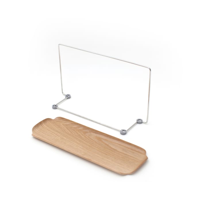 LEAF gootsteenorganiser met vaatdoekhanger , Wilgenhout-roestvrij staal Bosign