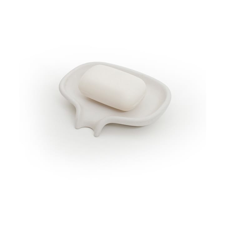 Soap Saver Flow zeepbakje met afdruipfunctie beton, Wit Bosign