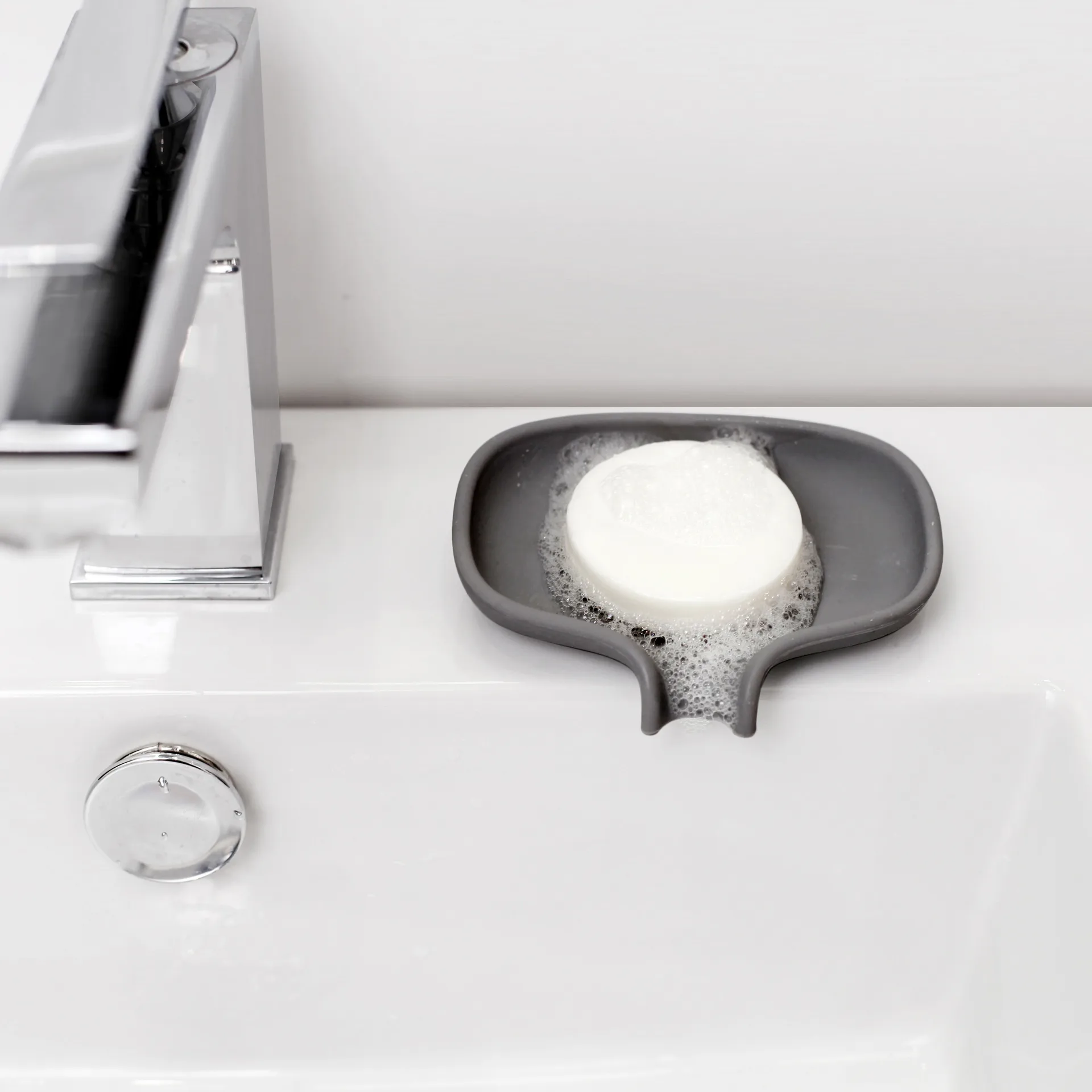 Soap Saver Flow zeepbakje met afdruipfunctie small, Grafietgrijs Bosign
