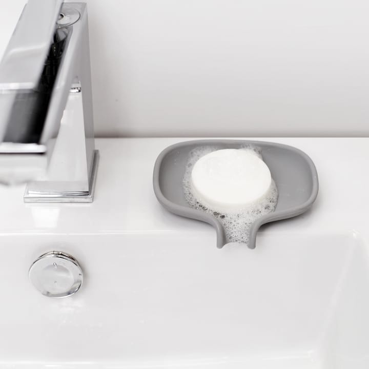 Soap Saver Flow zeepbakje met afdruipfunctie small, Grijs Bosign