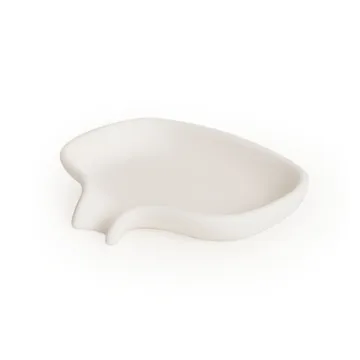 Zeepbakje met afdruipbuisje siliconen - Wit - Bosign