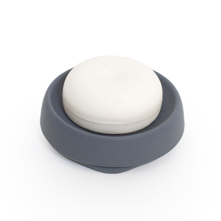 Zeepbakje met verborgen afvoertuit silicone medium, Grafiet Bosign