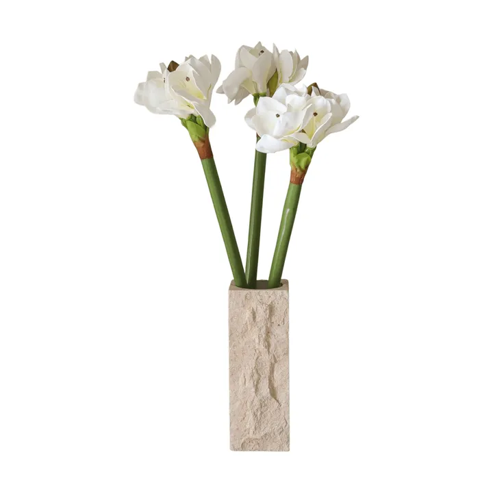 Amaryllis kunstboeket - Wit, 73 cm - Botané