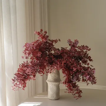 Burgundy Maple Branch kunstboeket - 107 cm, 4 stuks - Botané