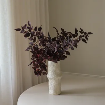 Burgundy Plum Leaves kunstboeket - Red, 85 cm, 1 stuks - Botané