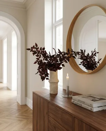 Burgundy Plum Leaves kunstboeket - Red, 85 cm, 1 stuks - Botané