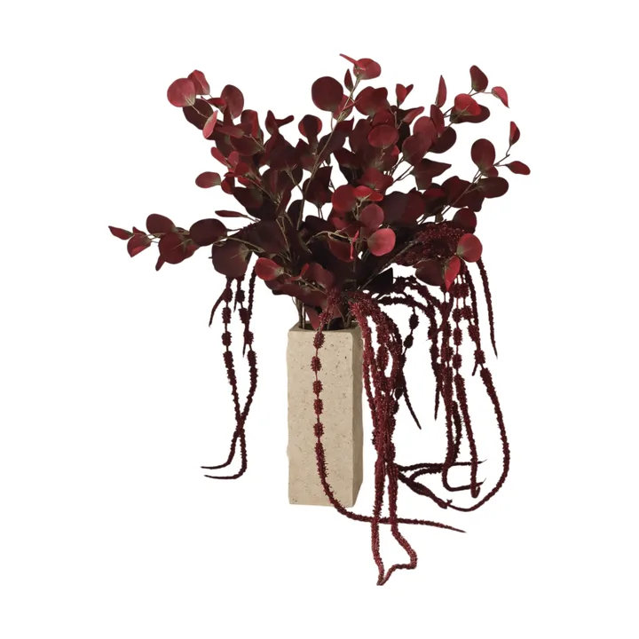 Burgundy veil kunstboeket - Eucalyptus, amarant, 84 cm - Botané