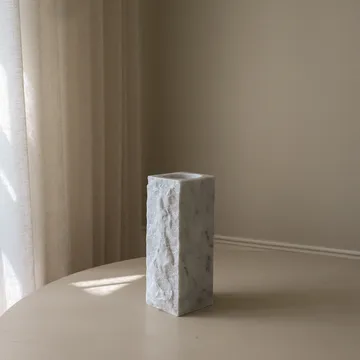 Carrara Edge marmeren vaas - medium, 30 cm - Botané