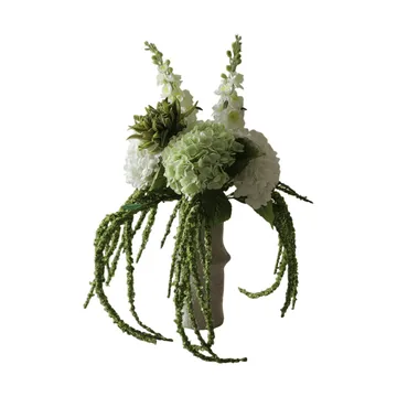 Enchanted Matcha kunstboeket - Ridderspoor-amarant-hortensia-cactus, 9 st. - Botané