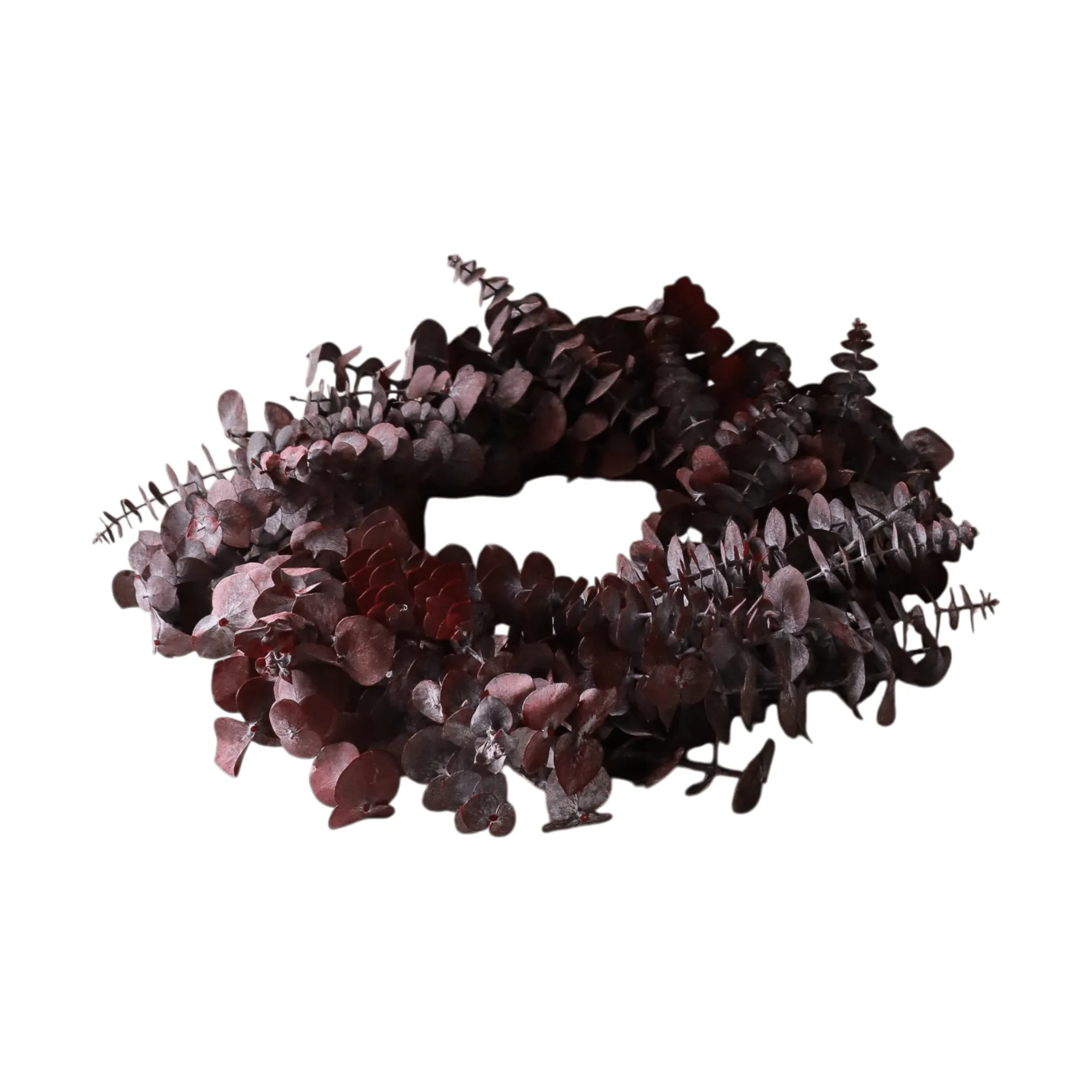 Eucalyptus Wreath krans, Donkerrood, Ø40 cm Botané