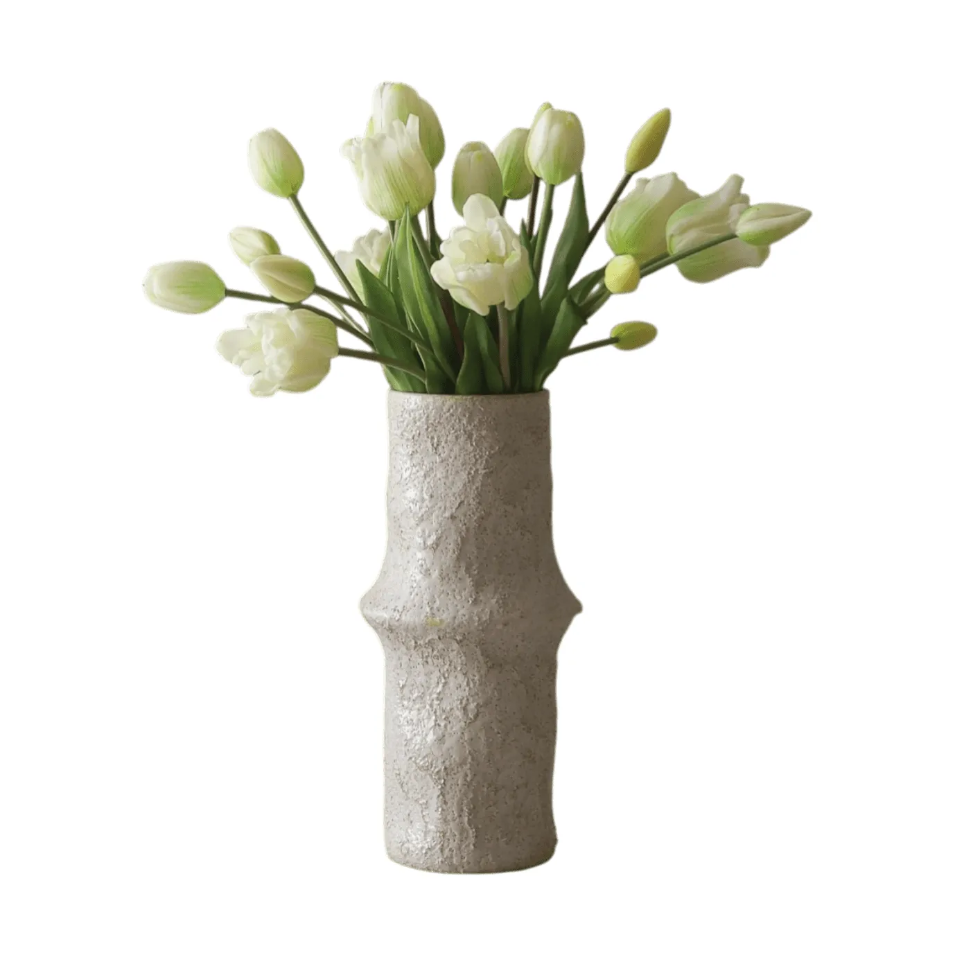 Gemengd tulpen kunstboeket, Wit, 20 st. Botané