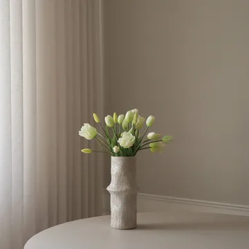 Gemengd tulpen kunstboeket - Wit, 20 st. - Botané
