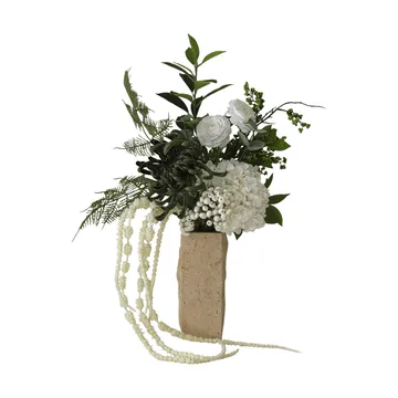 Green veil kunstboeket - Ranonkel, hortensia, amaranten, 85 cm - Botané