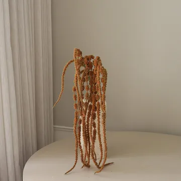 Hangamarant kunstbloem - Bruin, 112 cm - Botané
