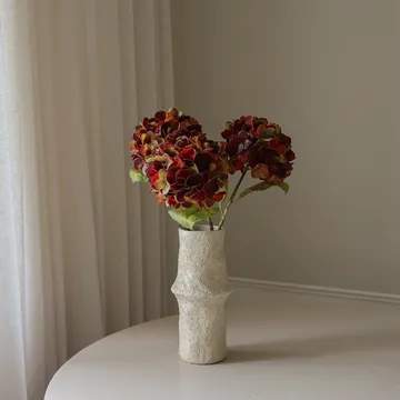 hortensia kunstbloem - Diep bordeaux, 60 cm, 1 stuks - Botané