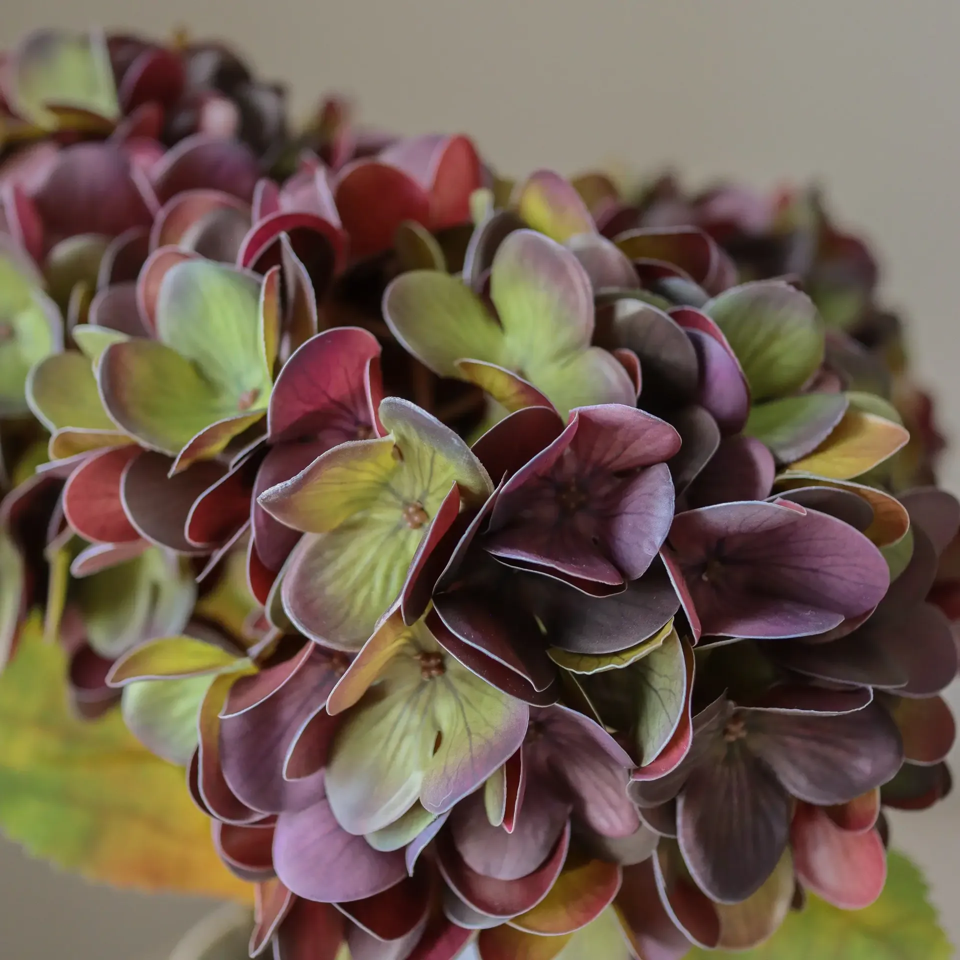 hortensia kunstbloem, Gedempt paars, 60 cm, 1 st Botané