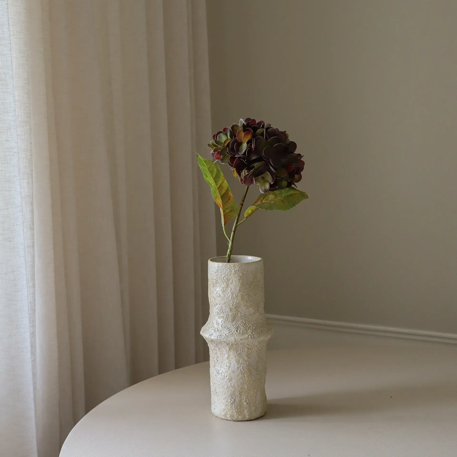 hortensia kunstbloem, Gedempt paars, 60 cm, 1 st Botané