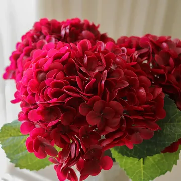 hortensia kunstbloem - Red, 51 cm, 1 stuks - Botané