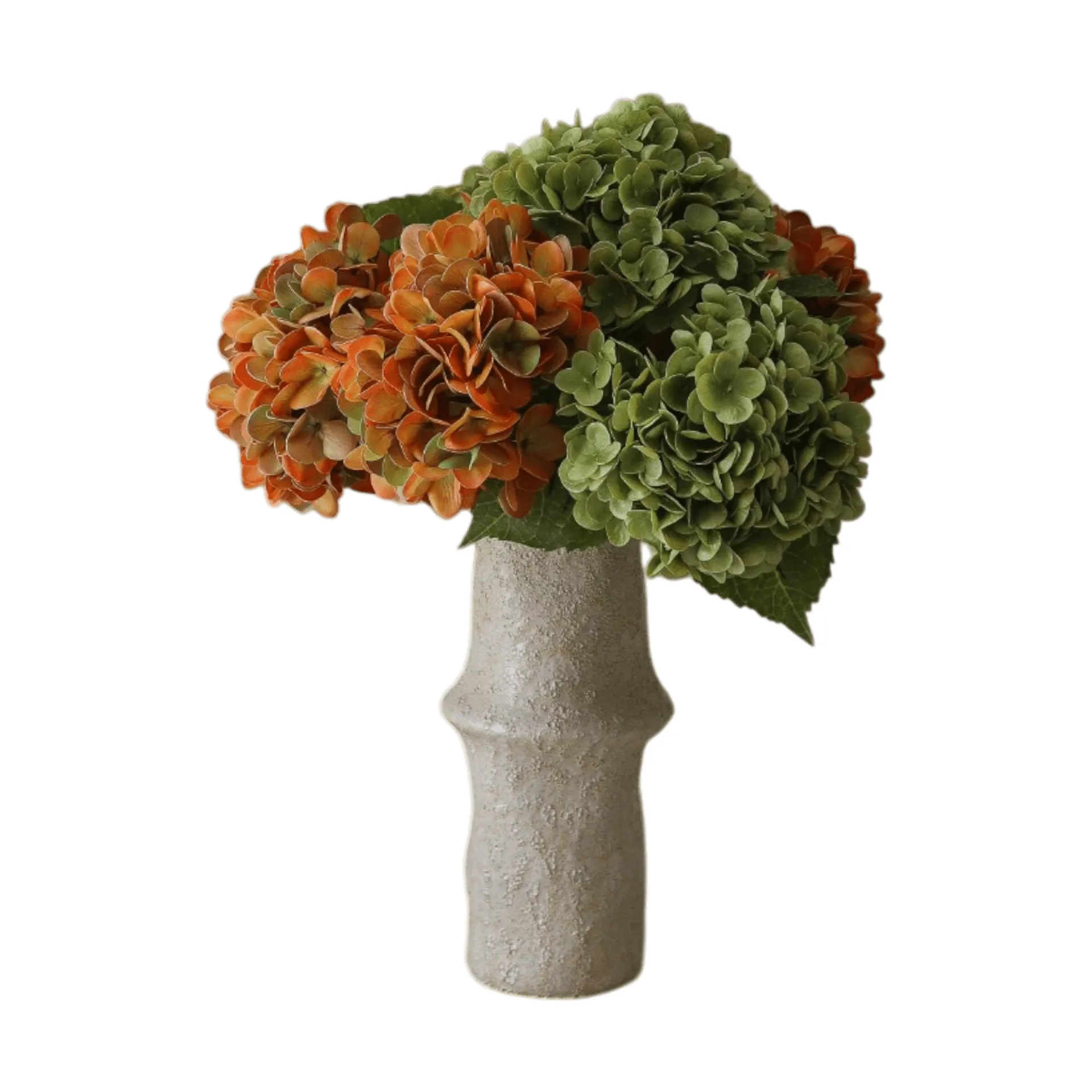 Hortensia kunstboeket, Copper, 60 cm, 7 stuks Botané