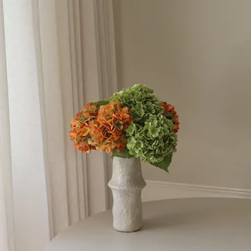 Hortensia kunstboeket - Copper, 60 cm, 7 stuks - Botané