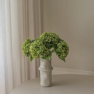 Hortensia kunstboeket - mosgroen, 51 cm, 6 stuks - Botané